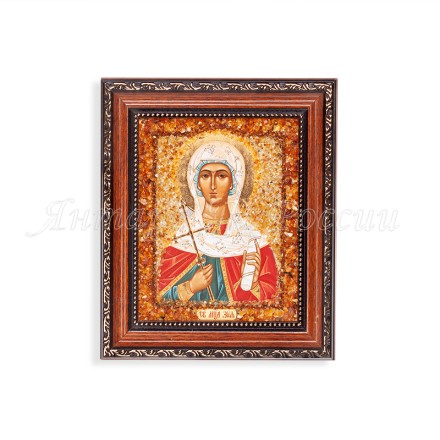 Икона из Янтаря св.Зоя купить в Санкт-Петербурге