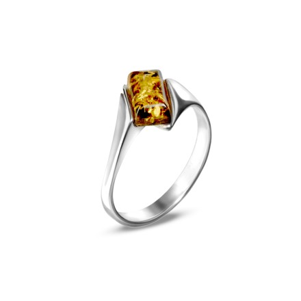 Кольцо Посеребрение с Янтарем купить