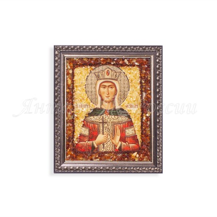 Икона из Янтаря св.Александра купить в Санкт-Петербурге