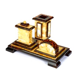 Набор настольный &quot;Канцелярский&quot; из Янтаря