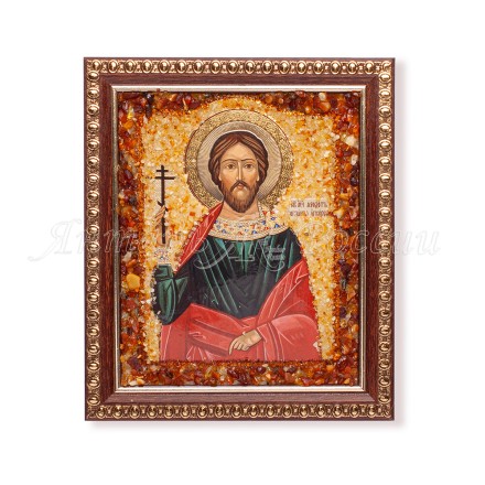 Икона из Янтаря cв.Феодот(Богдан) купить в Санкт-Петербурге