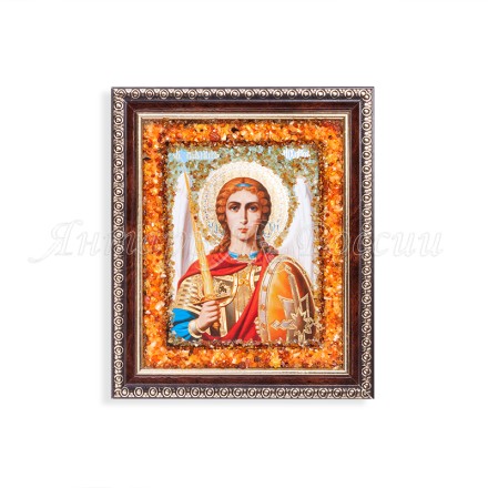 Икона св. Архангел Михаил, янтарь купить в Санкт-Петербурге