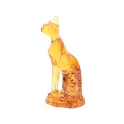 Фигурка &quot;Кот-сфинкс&quot; из Янтаря и эпоксидной смолы