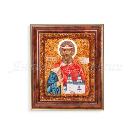 Икона из Янтаря св.Владислав купить в Санкт-Петербурге
