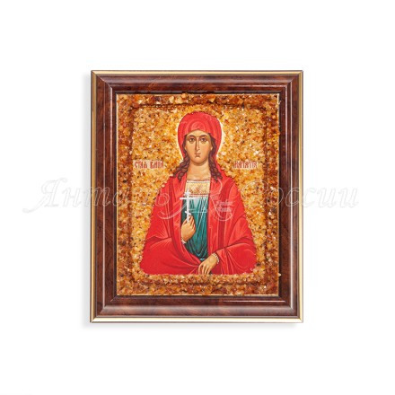 Икона св Маргарита Янтарь купить в Санкт-Петербурге
